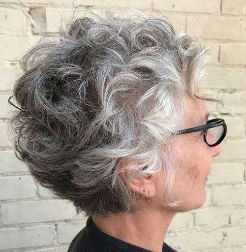 Short Hairstyles for Curly Hair Over 50