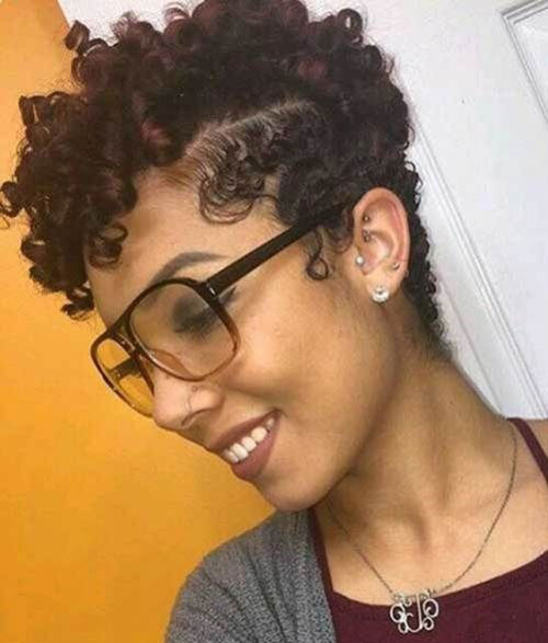 Short Natural Curly Pixie Hairstyles-13